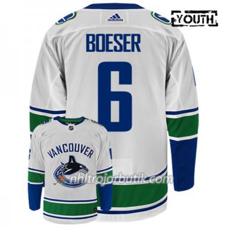 Barn Ishockey Vancouver Canucks Tröja BROCK BOESER 6 Adidas Vit Authentic